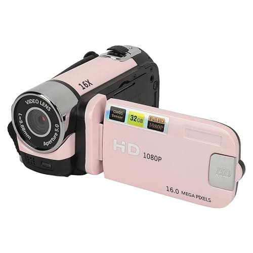 1080P Video Camera, 16MP Camcorder, 16X Digital Zoom, Vlogging Camera with Fill Light, 1/4 Inch Thread Hole, 2.4 Inch Rotatable Screen, USB Recorder (-2214230150514) - Image 1