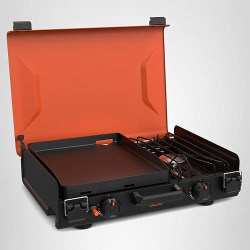 Blackstone 2364 12" x 14" Camping Griddle with Side Burner | Side Burner, Latches, Leveling Feet, Portable thumbnail 8