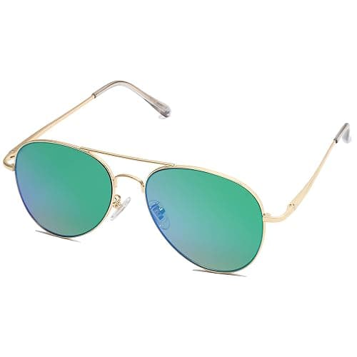 SOJOS Classic Aviator Sunglasses for Women Men Metal Frame Spring Hinges SJ1030 thumbnail 2