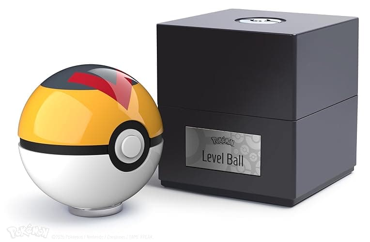 The Wand Company Original Poké Ball Authentic Replica - Realistic, Electronic, Die-Cast Poké Ball with Display Case Light Features – Officially Licensed by Pokémon thumbnail 5