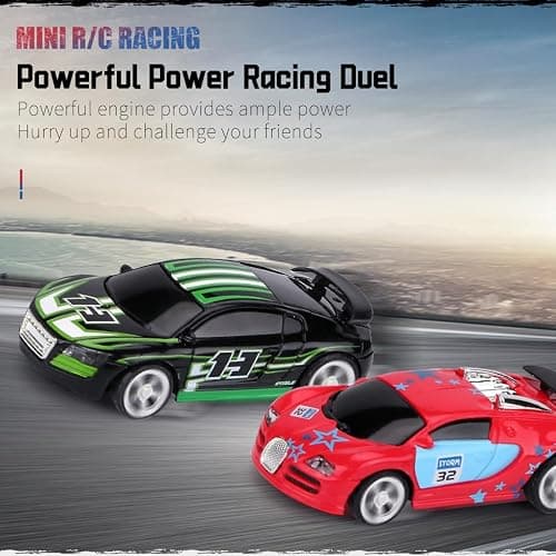 rcxperts Mini RC Drift Car for Adults, 1:58 Scale 2.4G Small Pocket Portable Micro Racing Car, Mobile APP Control Drifting Cars, Toys Gift for Adults (Blue) thumbnail 7
