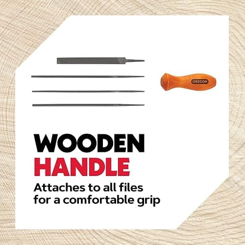 Oregon Universal Chainsaw Field 7pc Sharpening Kit - Includes 5/32", 3/16", and 7/32" Round Files, 6" Flat File, Handle, Filing Guide, and Travel Pouch (617067) thumbnail 3