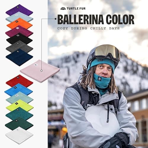 Turtle Fur Double-Layer Neck Warmer - Ultra-Soft, Stretchy Chelonia 150 Fleece Neck Gaiter Made with 100% Recycled Polyester thumbnail 5