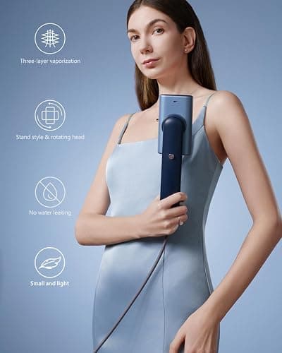 G9 Steam 2-in-1 Professional Handheld Travel Steamer for Clothes, Just 1lbs Lightly, 8 Minutes of Continuous Strong Steam, 1200W Light Steam Iron for travel and home thumbnail 2
