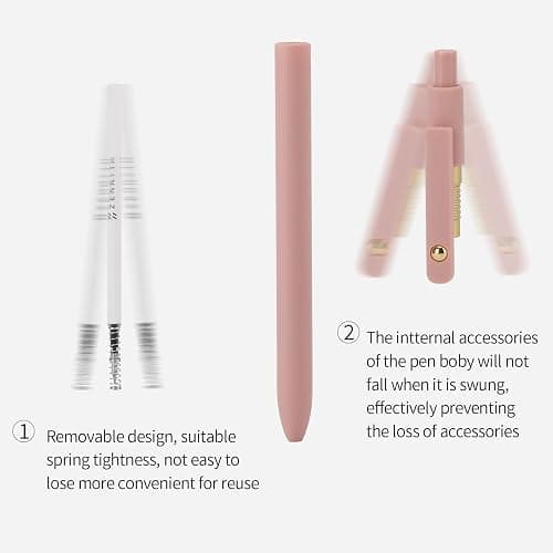 Ddaowanx Gel Pens, 6 Pcs 0.5mm Quick Dry Fine Point Smooth Writing Pens, Cute Office School Supplies Gifts for Women (6 Pcs Morandi-Black Ink) thumbnail 7
