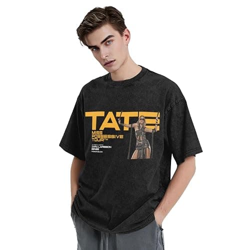 HRGGWYB Men and Women Tate Music McRae Summer Retro Fashion Pattern T-Shirts thumbnail 4