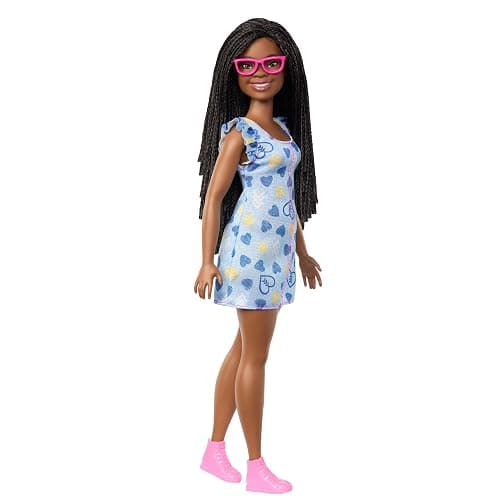 Barbie Fashionistas Doll #229, Doll with Down Syndrome Wearing Heart-Print Dress, Created in Partnership with The National Down Syndrome Society thumbnail 5