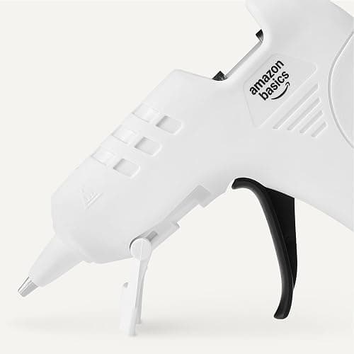 Amazon Basics Kit per pistola per colla a caldo con 30 bastoncini di colla, 20 W, Presa EU, Bianco thumbnail 4
