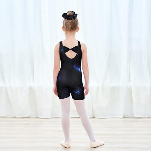 JESKIDS Leotards for Girls Gymnastics with Shorts Dance Biketards Tumbling Matching Hair Scrunchie 3~15 Years thumbnail 2