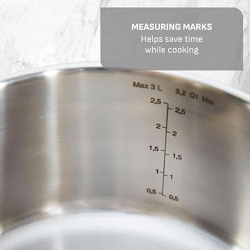 T-fal Gourmet 15-Piece Stainless Steel Pots and Pans Set, Induction Compatible thumbnail 6