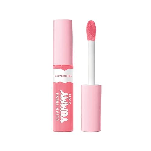 COVERGIRL Clean Fresh Yummy Lip Gloss, Sheer, Natural Scents, Vegan Formula - 500 Havana Good Time, 0.33 fl oz - Image 1