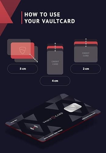 VAULTCARD - RFID Blocking & Jamming Credit & Debit Card Protection for Wallet and Passport - Superior NFC Anti-Theft, Patented Multi-Card Defense thumbnail 5