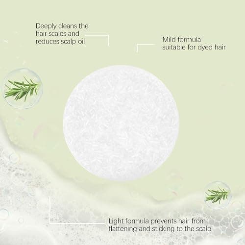 Zwiebel-Rosemarin-Shampoo-Bar, Onion Rosemary Haarseife, Shampoo Bar für Haarwachstum, Tiefenreinigung und Hydratisierung, Für alle Haartypen, Reisegröße thumbnail 7