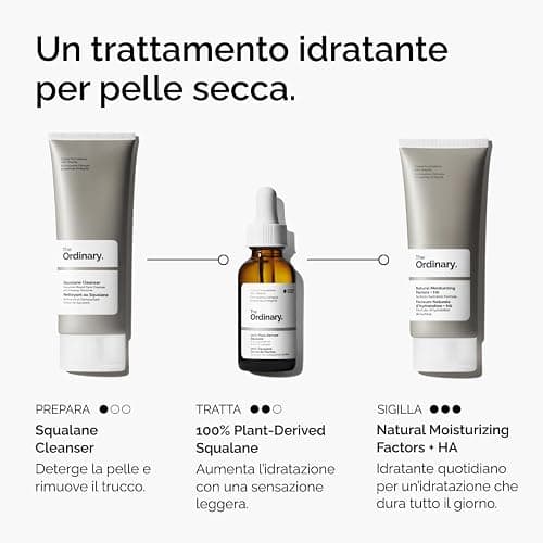 The Ordinary 100% Plant-Derived Squalane, Siero a base di squalano di origine vegetale, Idratazione leggera e supporto della barriera cutanea per pelle e capelli, 30ml thumbnail 5