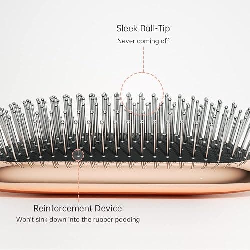Melbang Hair Brush for Thick Curly Thin Long Short Wet or Dry Hair Adds Shine and Makes Hair Smooth Hair Comb Paddle Hair Brush for Men Women Kid thumbnail 5