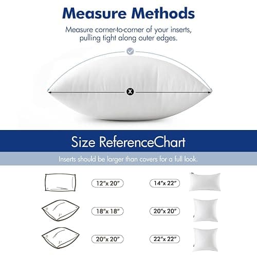 MIULEE Pillow Insert 12x20 Inch, Decorative Rectangle Throw Pillow Insert, Premium Fluffy Pillow Forms Stuffer for Sofa Couch Living Room thumbnail 5