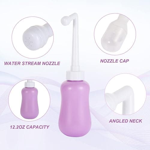 Peri Bottle for Postpartum Care for Perineal Recovery and Cleansing After Birth 12.7 OZ Color: Purple thumbnail 3