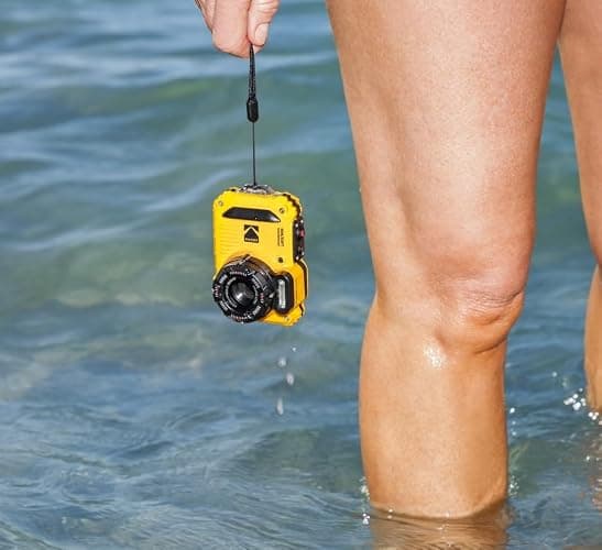 KODAK PIXPRO WPZ2 16MP Waterproof Digital Camera, 15m, 4X Zoom, Yellow | 1080p Full HD Video, 27mm Wide Angle Lens, 2.7 Inch LCD, Shockproof 2m, Wi-Fi, Snorkeling and Beach Camera thumbnail 9
