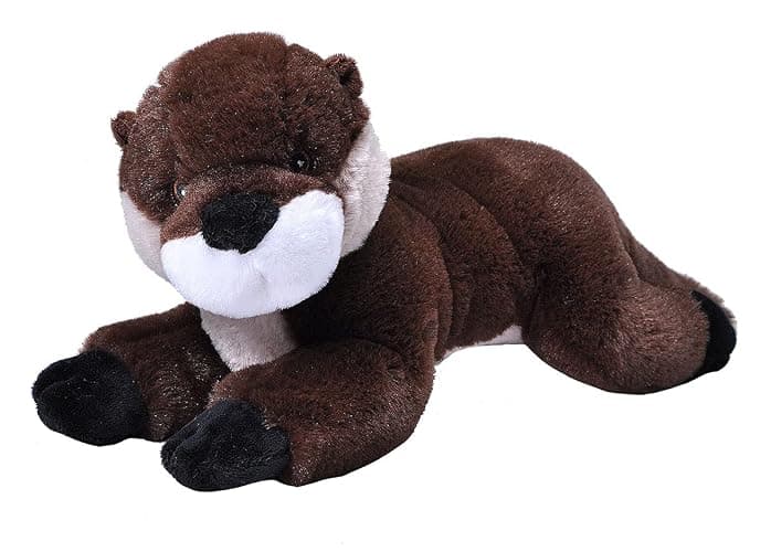 Wild Republic EcoKins River Otter Stuffed Animal 12 inch, Eco Friendly Gifts for Kids, Plush Toy, Handcrafted Using 16 Recycled Plastic Water Bottles - Image 1