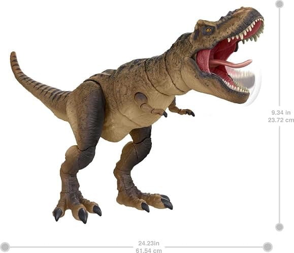 Mattel Jurassic World Mattel Jurassic Park Hammond Collection T Rex, Tyrannosaurus Rex Collector 24-in Dinosaur Figure, Deluxe Articulation thumbnail 2