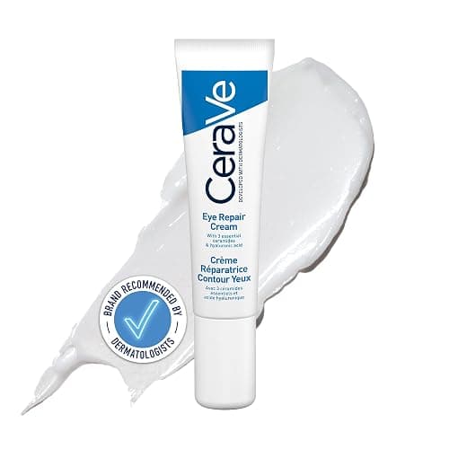 CeraVe Eye Repair Cream With 3 Essential Ceramides, Hyaluronic Acid, MVE Technology, Ultra-Lightweight For Dark Circles, Puffiness, Suitable for Dry, Sensitive, & Eczema-Prone Skin, 14ml - Image 1