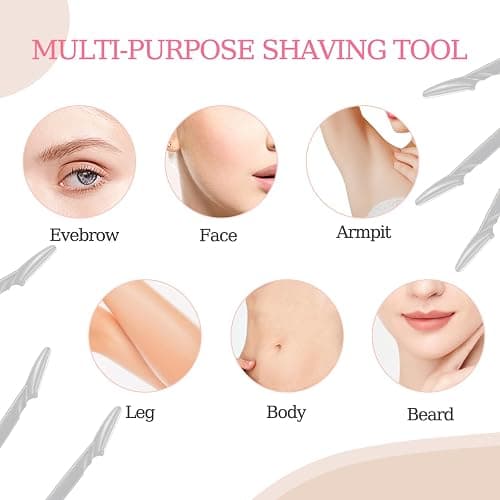 40pcs Eyebrow Razor for Women, Newbie Friendly Dermaplane Razor, Face Razors and Shaver Dermaplaning with Protective Covers (Black) thumbnail 6