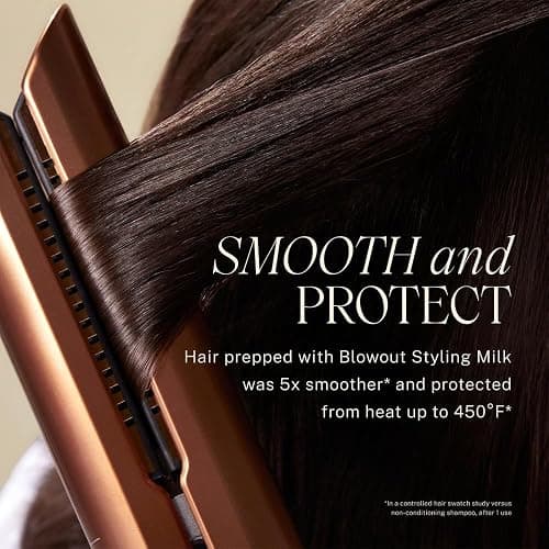 JVN Complete Blowout Styling Milk, 0.84 Fl Oz, Travel Size, Frizz Fighting, Heat Activated Style Extending Hair Cream and Heat Protectant, Hair Care for Women and Men, Silicone Free thumbnail 8