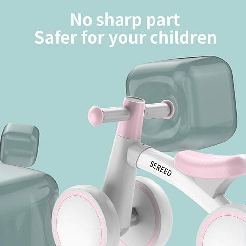 Ivy SEREED Baby Balance Bike for 1 Year Old Boys Girls 12-24 Month Toddler Balance Bike, 4 Wheels Toddler First Bike, First Birthday Gifts thumbnail 5
