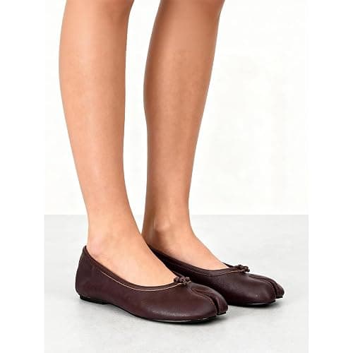 POYOIOR Tabi Shoes Women Split Toe Shoes Wide Width Ballet Flats Comfort Casual Work Shoes for Women Office thumbnail 3