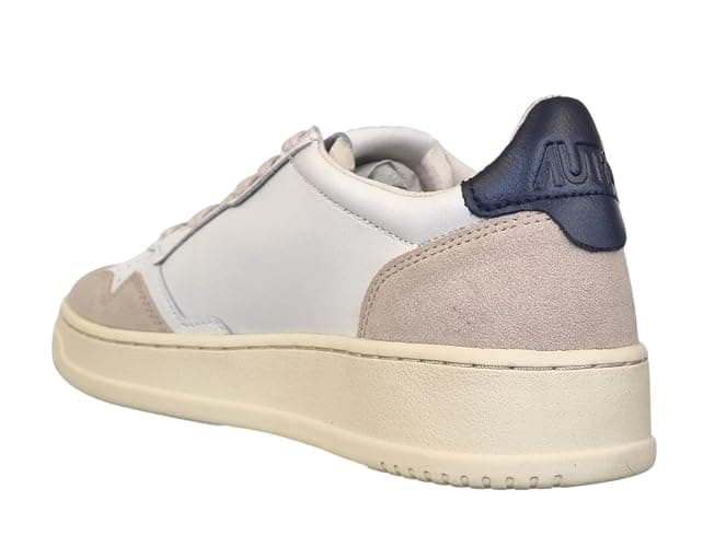 AUTRY Scarpe Sneakers Unisex in Pelle e camoscio LS21 Bianco Nero Beige thumbnail 4