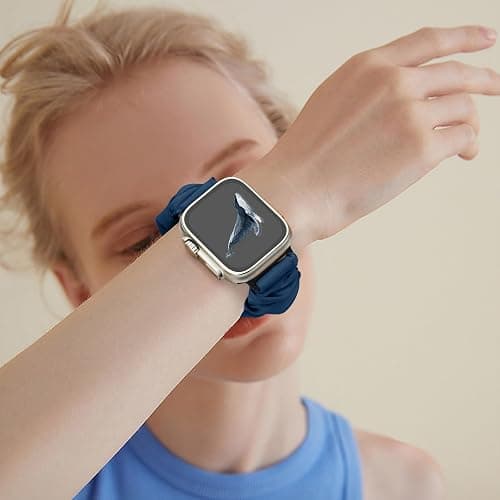 Beatlone Solo Loop Watch Bands Compatible for Scrunchie Apple Watch Band 38mm 40mm 41mm 42mm 44mm 45mm 46mm 49mm Soft Stretchy Women Elastic Strap for iWatch Series 10 9 8 7 6 5 4 3 SE Ultra 2 1 thumbnail 7