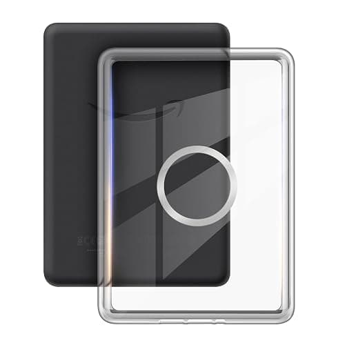 360 Degree Rotating Case for 6" Kindle Paperwhite (10th Generation-2018 Release), Detachable Magnetic Design Protective Adjustable Stand Cover Clear Back with Auto Sleep/Wake, Pink thumbnail 7