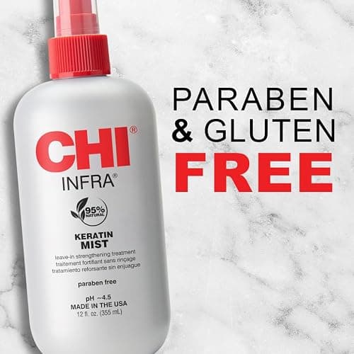 CHI Keratin Mist, Strengthening Hair Spray For Restoring Softness & Protecting Against Heat Damage, Paraben-free, 12 Oz thumbnail 4