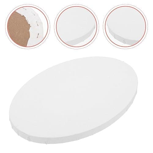 Oval Canvas Frame for Beginners and Artists, White Wood Cloth | Compact Lightweight Board, Stable for DIY Painting or Home Decoration, Easy to Carry and Store thumbnail 4