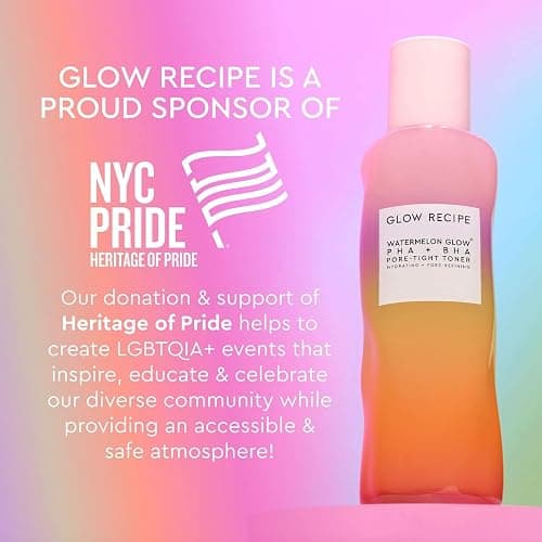Glow Recipe Limited Edition Pride PHA + BHA Face Toner - Skin Care Toner, Pore Minimizer & Gentle Face Exfoliant - Soothing, Tightening & Hydrating Toner with Hyaluronic Acid & Watermelon (150ml) thumbnail 5