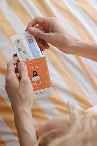 Be A Heart Original Jesus Heals Bandages, Kids Adhesive Bandages, Band-Aid for Kids (2 Bandage Tins) thumbnail 6