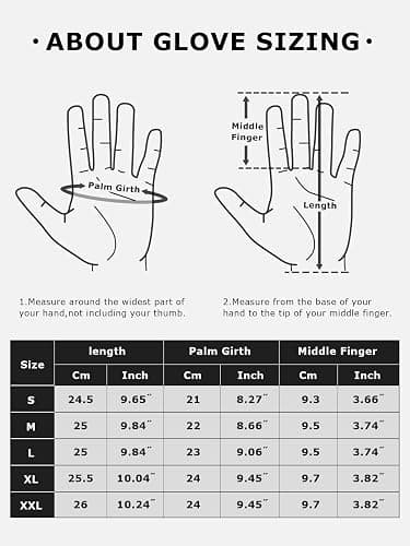 ROSYLINE Winter Gloves for Men Mens Leather Gloves Warm Winter Driving Gloves thumbnail 6