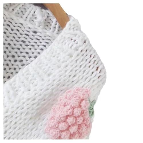 AISYBB Women's Sweet Japanese Strawberry Embroidered Knit Cardigan Top Korean Retro Elegant Cute Kawaii Coat thumbnail 2