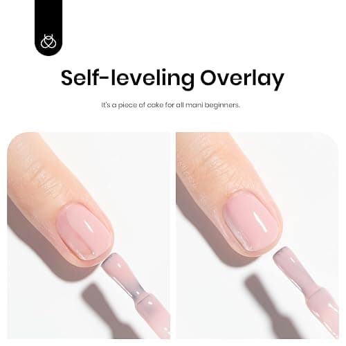 Beetles Rubber Base Gel Nail Polish, 6 Colors Nude Gel Polish Pink Peach Nail Polish Neutral Sheer French Tips Base Colors for Nails Base Soak Off Nail Art Design Gifts for Women thumbnail 6
