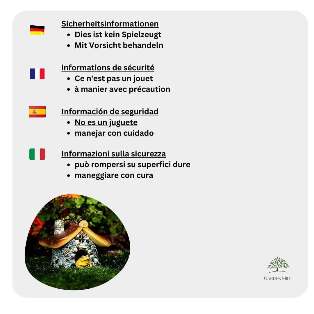 Garden Mile Mushroom House, Durable Resin, Hibernation Area, Shelter, Predator Proof, Outdoor Entrance, Feeding Area, Frog House, Outdoor Wildlife Entrance, Pet Cubicle thumbnail 2
