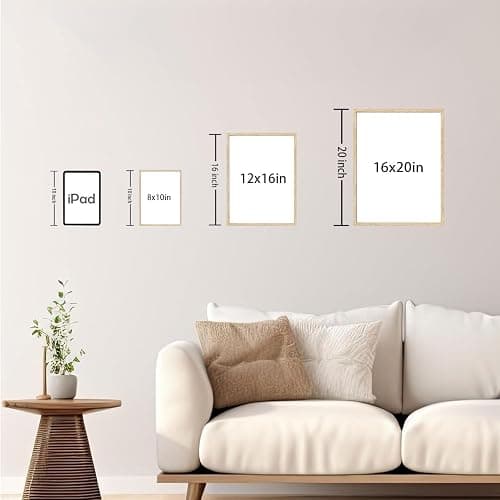 Bwodke OAK Wood Framed Wall Art Audrey Hepburn Newspaper Canvas Art Vintage Headline Pictures Wall Decor Better Late Than Ugly Prints Trendy Artwork for Girly Dorm Bedroom Bathroom 8"x10" thumbnail 6