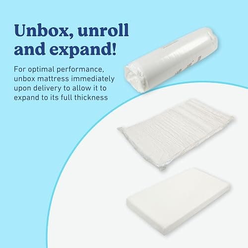 Graco Premium Crib & Toddler Mattress – GREENGUARD Gold Certified, Machine-Washable OEKO-TEX STANDARD 100 Certified Cover with Waterproof Surface, Fits Any Standard Full Size Baby Crib & Toddler Bed thumbnail 5
