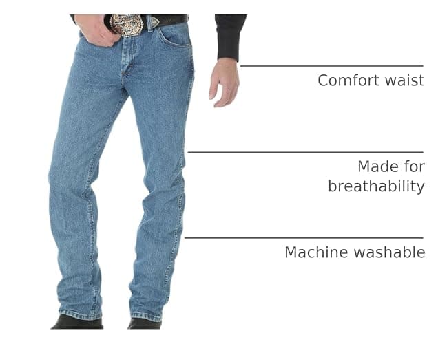 Wrangler Men's Jeans Cowboy Cut 36 Mwz Slim Fit - 36Mwzpd thumbnail 4