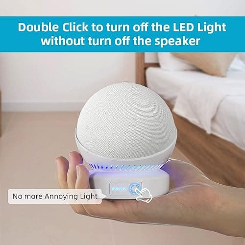 Liboer Battery Base for Echo dot 5th Generation Portable Echo Dot 4th Generation and Homepod Mini Battery Stand Accessories， not Including The Speaker(White) - White thumbnail 6