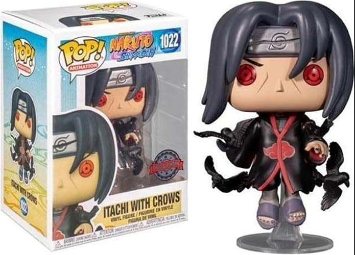 POP Funko Animation: Naruto puden - Itachi with Crows (Exclusive) Vinyl, Multicolor, 3.75 inches - Image 1