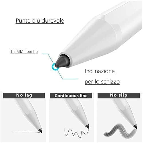 Stylet Tactile Stylo Écran,Stylet capacitif Universel Haute sensibilité,2 en 1 Stylus Stylet Stylo écran Tactile,Compatible avec Tablets/Lenovo/Huawei/HTC/Pixel thumbnail 3