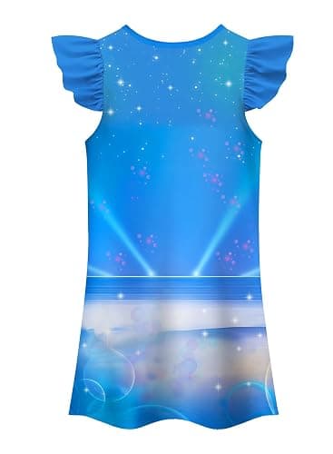 Girls Fashion Dresses Kids Pop Singer Graphic Playwear Novelty Casual Wear Birthday Gift 4-12 Years thumbnail 4