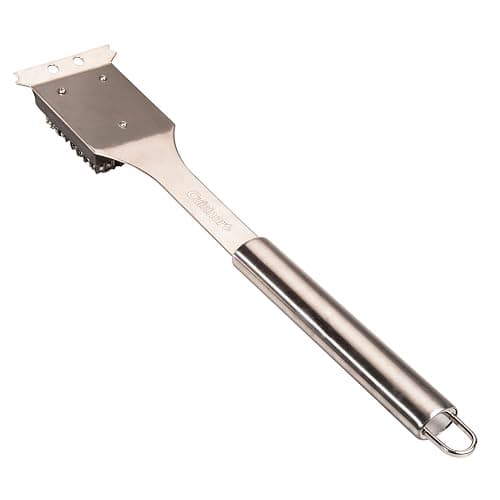 Cuisinart Stainless Steel 16.5" Long Handle Grill Cleaner Brush and Scraper for BBQ, Griddle, Grills, Cookout Tool, Grill Brush for Outdoor Grills BBQ Accessories - Image 1