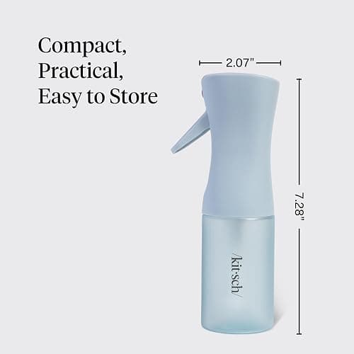 Kitsch Continuous Spray Bottle for Hair – Haze Blue, 150ml | Fine Mister Spray Bottle & Water Spray Bottle – Recycled Hair Spray Bottle – Spray Bottles for Cleaning, Styling, & More thumbnail 4