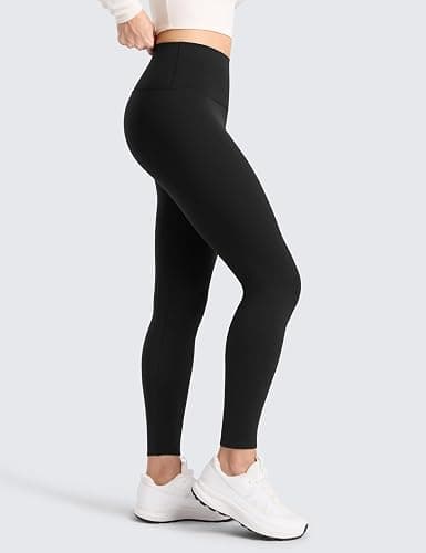 CRZ YOGA Matte Fleece Lined Leggings 28'' | Thermal, Casual, Full Length, Winter, for Women thumbnail 5